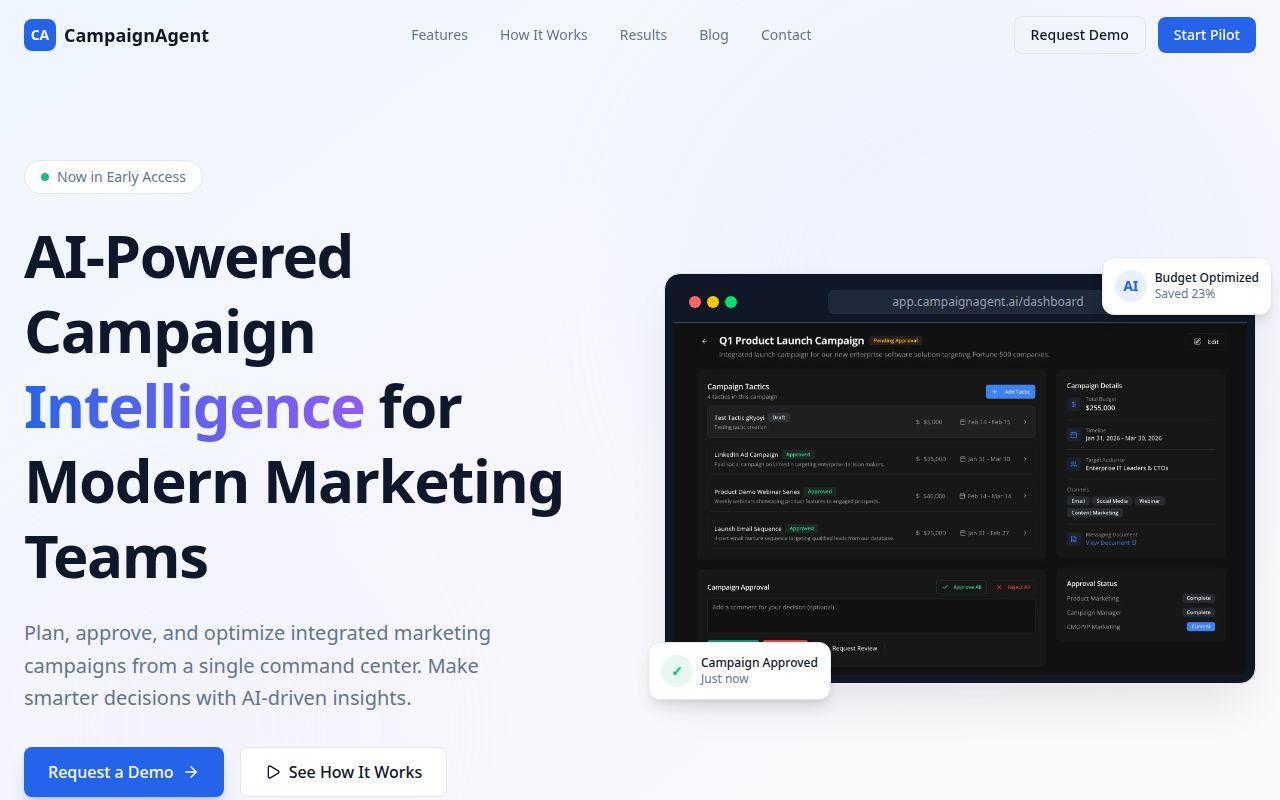 CampaignAgent screenshot